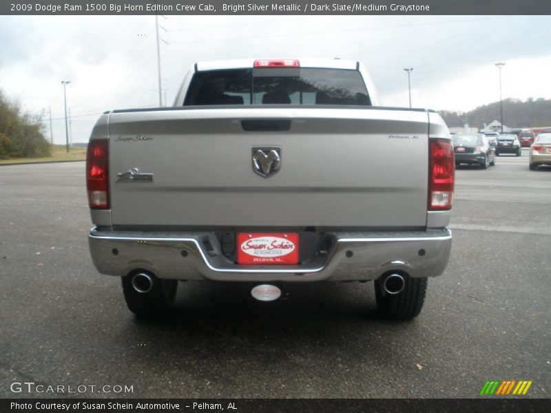 Bright Silver Metallic / Dark Slate/Medium Graystone 2009 Dodge Ram 1500 Big Horn Edition Crew Cab