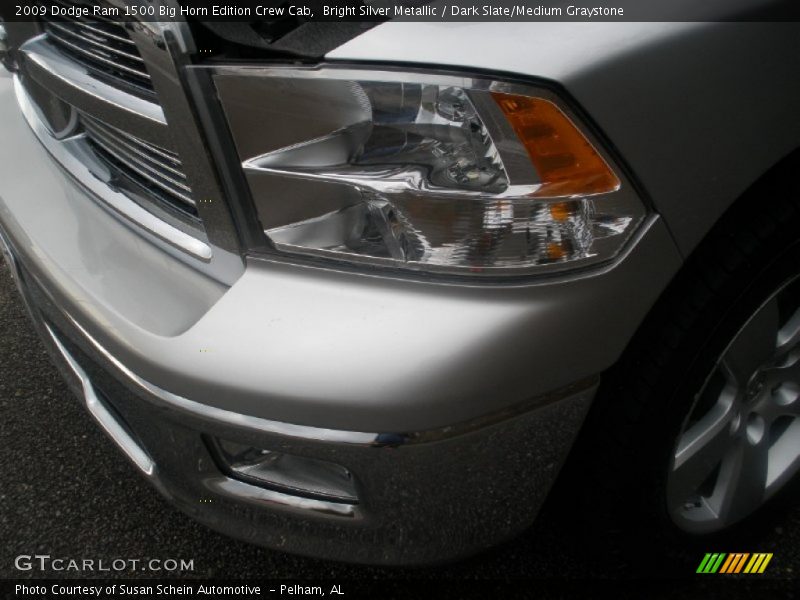 Bright Silver Metallic / Dark Slate/Medium Graystone 2009 Dodge Ram 1500 Big Horn Edition Crew Cab