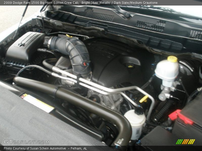 Bright Silver Metallic / Dark Slate/Medium Graystone 2009 Dodge Ram 1500 Big Horn Edition Crew Cab