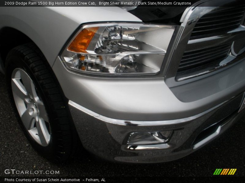 Bright Silver Metallic / Dark Slate/Medium Graystone 2009 Dodge Ram 1500 Big Horn Edition Crew Cab