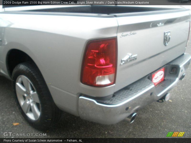 Bright Silver Metallic / Dark Slate/Medium Graystone 2009 Dodge Ram 1500 Big Horn Edition Crew Cab