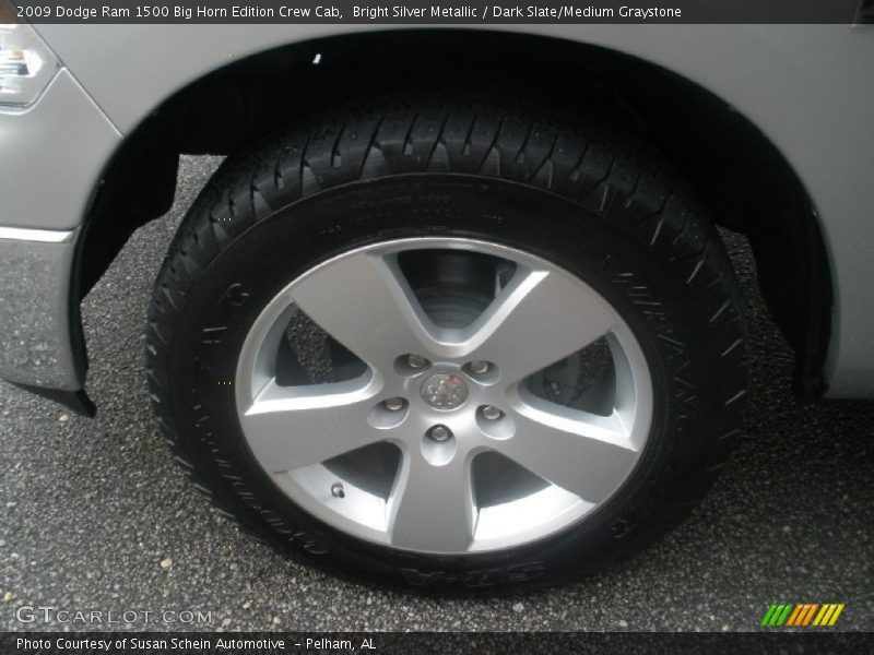 Bright Silver Metallic / Dark Slate/Medium Graystone 2009 Dodge Ram 1500 Big Horn Edition Crew Cab