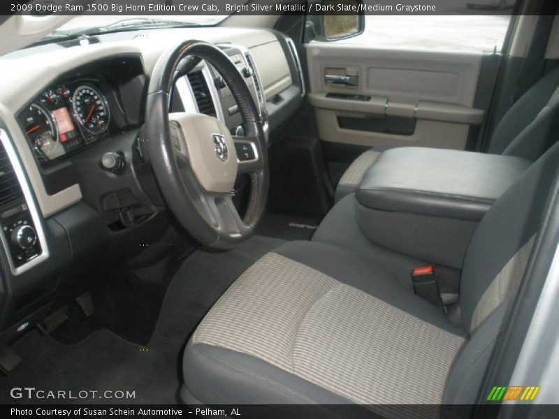 Bright Silver Metallic / Dark Slate/Medium Graystone 2009 Dodge Ram 1500 Big Horn Edition Crew Cab