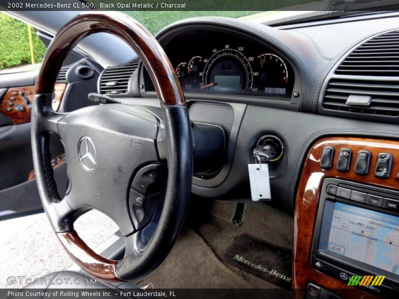 Black Opal Metallic / Charcoal 2002 Mercedes-Benz CL 500