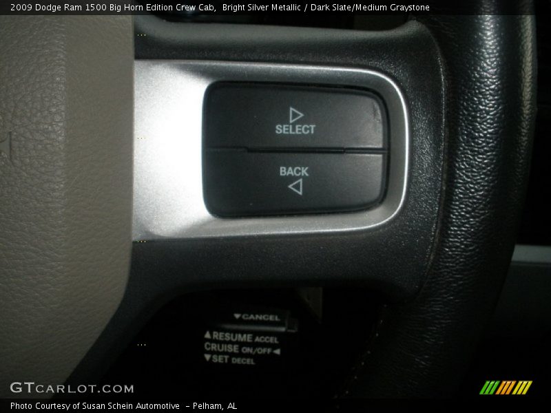 Bright Silver Metallic / Dark Slate/Medium Graystone 2009 Dodge Ram 1500 Big Horn Edition Crew Cab