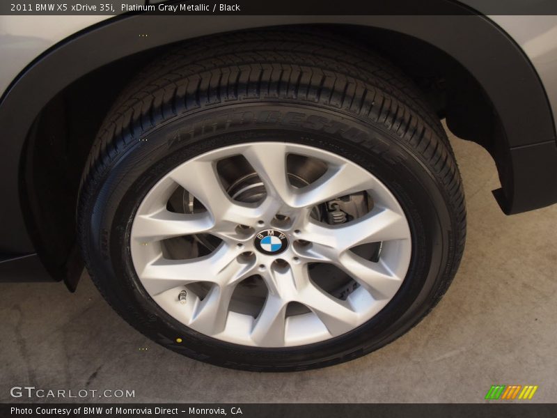 Platinum Gray Metallic / Black 2011 BMW X5 xDrive 35i