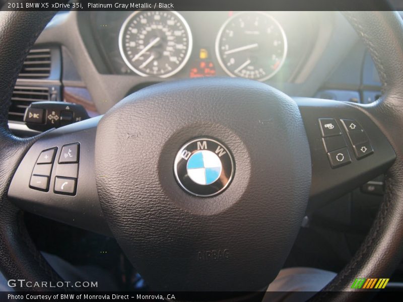 Platinum Gray Metallic / Black 2011 BMW X5 xDrive 35i