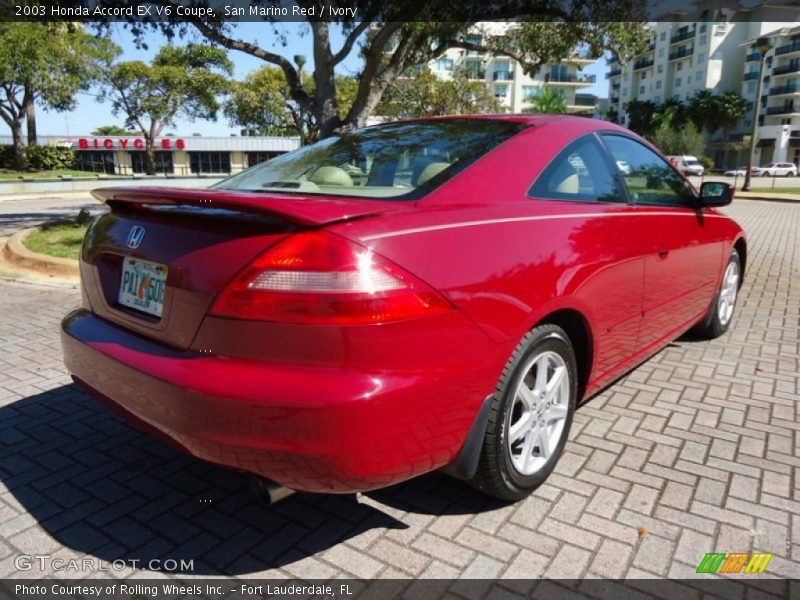 San Marino Red / Ivory 2003 Honda Accord EX V6 Coupe