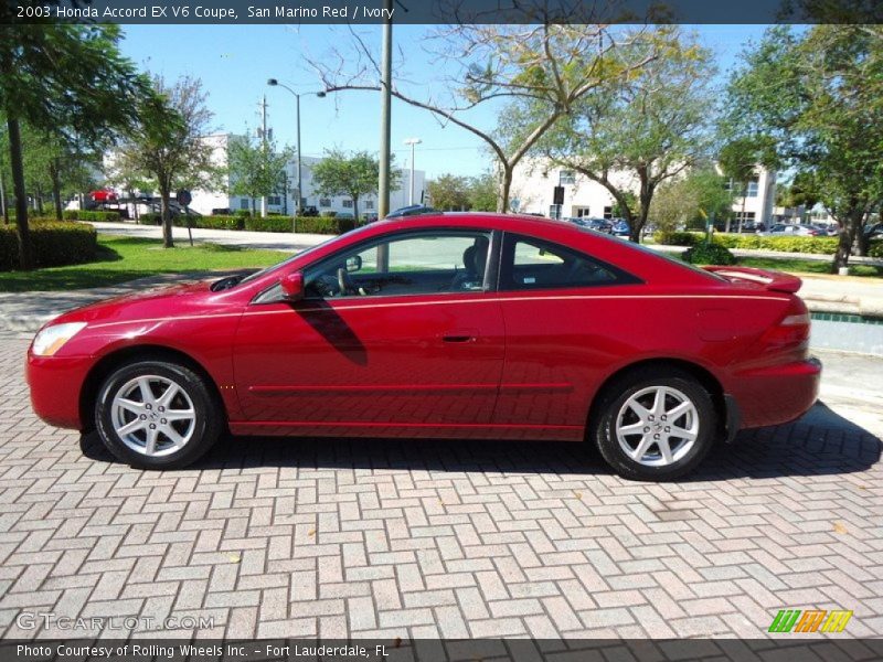 San Marino Red / Ivory 2003 Honda Accord EX V6 Coupe