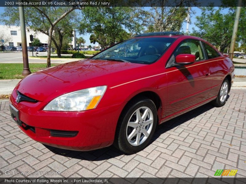 Front 3/4 View of 2003 Accord EX V6 Coupe