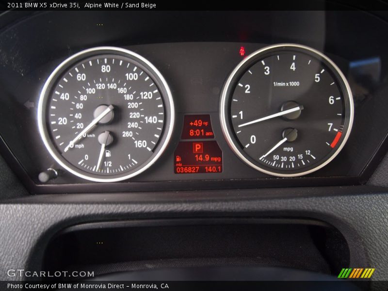 Alpine White / Sand Beige 2011 BMW X5 xDrive 35i