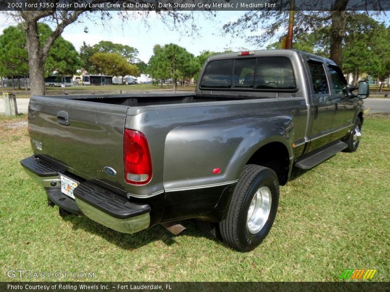 Dark Shadow Grey Metallic / Medium Flint 2002 Ford F350 Super Duty Lariat Crew Cab Dually