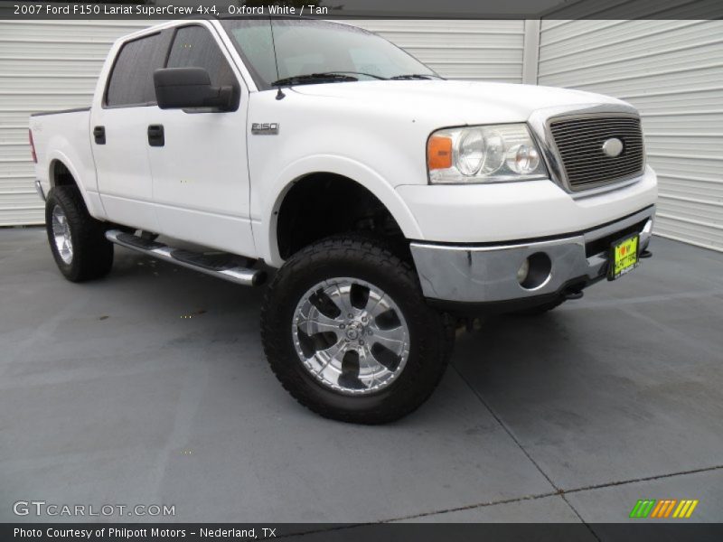 Oxford White / Tan 2007 Ford F150 Lariat SuperCrew 4x4