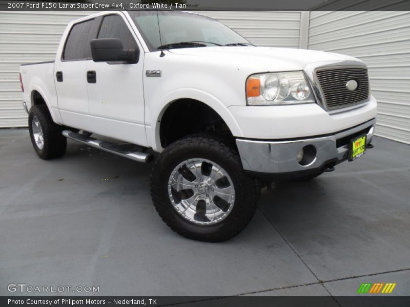 Oxford White / Tan 2007 Ford F150 Lariat SuperCrew 4x4