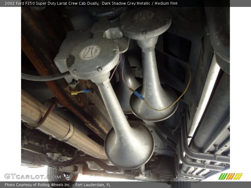 Dark Shadow Grey Metallic / Medium Flint 2002 Ford F350 Super Duty Lariat Crew Cab Dually