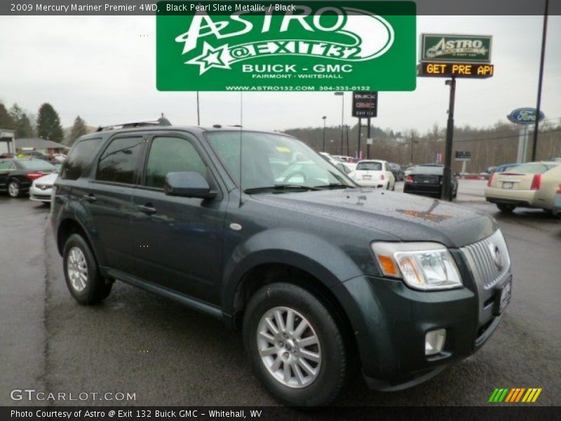 Black Pearl Slate Metallic / Black 2009 Mercury Mariner Premier 4WD