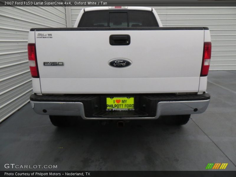 Oxford White / Tan 2007 Ford F150 Lariat SuperCrew 4x4