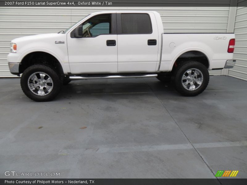Oxford White / Tan 2007 Ford F150 Lariat SuperCrew 4x4