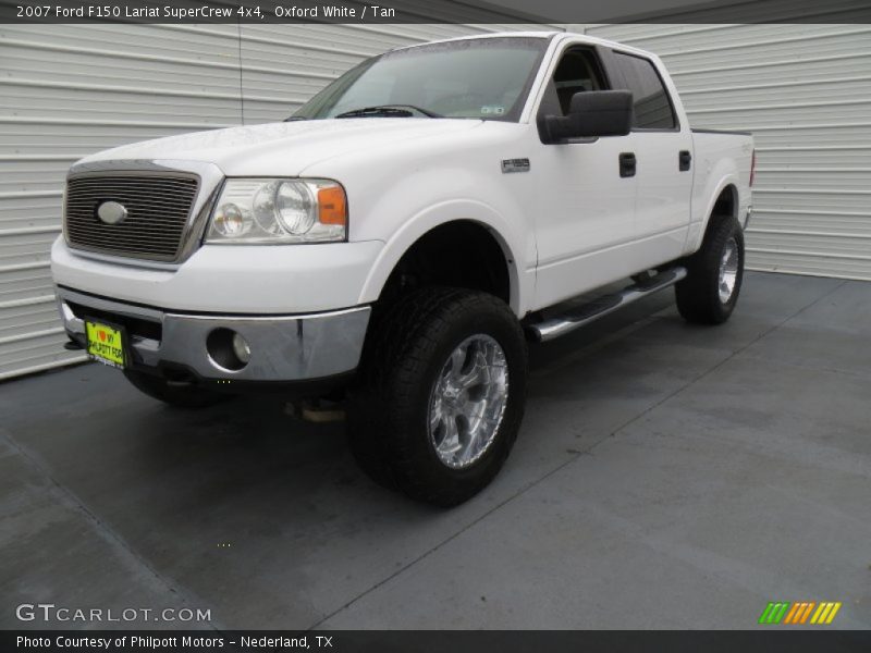 Oxford White / Tan 2007 Ford F150 Lariat SuperCrew 4x4