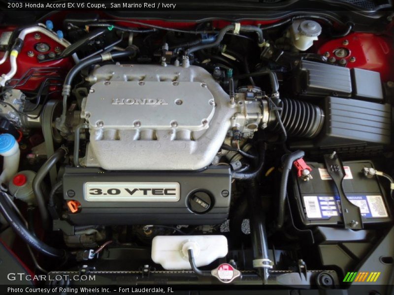  2003 Accord EX V6 Coupe Engine - 3.0 Liter SOHC 24-Valve VTEC V6