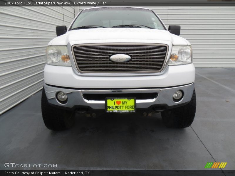 Oxford White / Tan 2007 Ford F150 Lariat SuperCrew 4x4