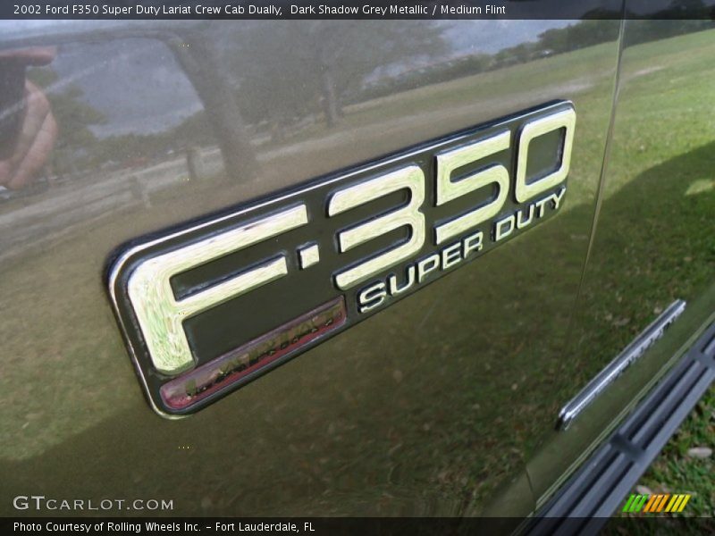 Dark Shadow Grey Metallic / Medium Flint 2002 Ford F350 Super Duty Lariat Crew Cab Dually