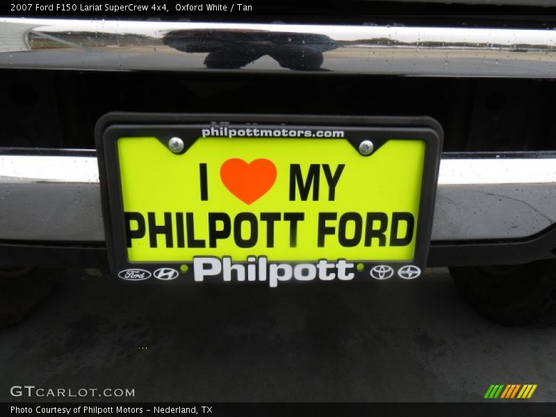 Oxford White / Tan 2007 Ford F150 Lariat SuperCrew 4x4