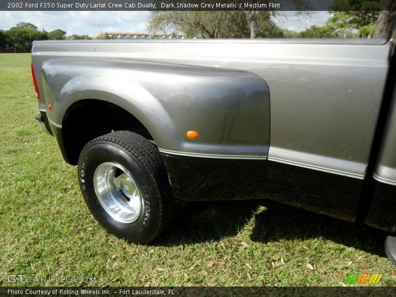 Dark Shadow Grey Metallic / Medium Flint 2002 Ford F350 Super Duty Lariat Crew Cab Dually