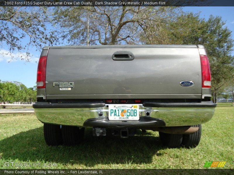 Dark Shadow Grey Metallic / Medium Flint 2002 Ford F350 Super Duty Lariat Crew Cab Dually