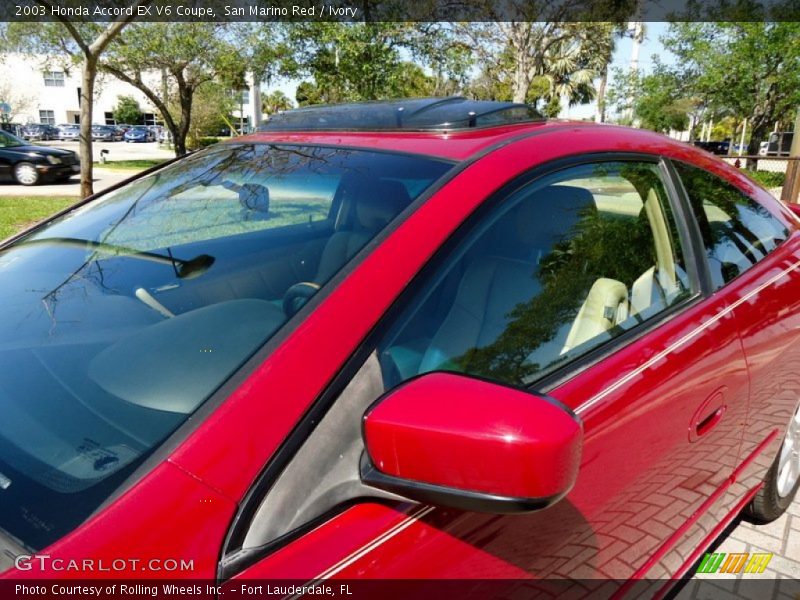 San Marino Red / Ivory 2003 Honda Accord EX V6 Coupe