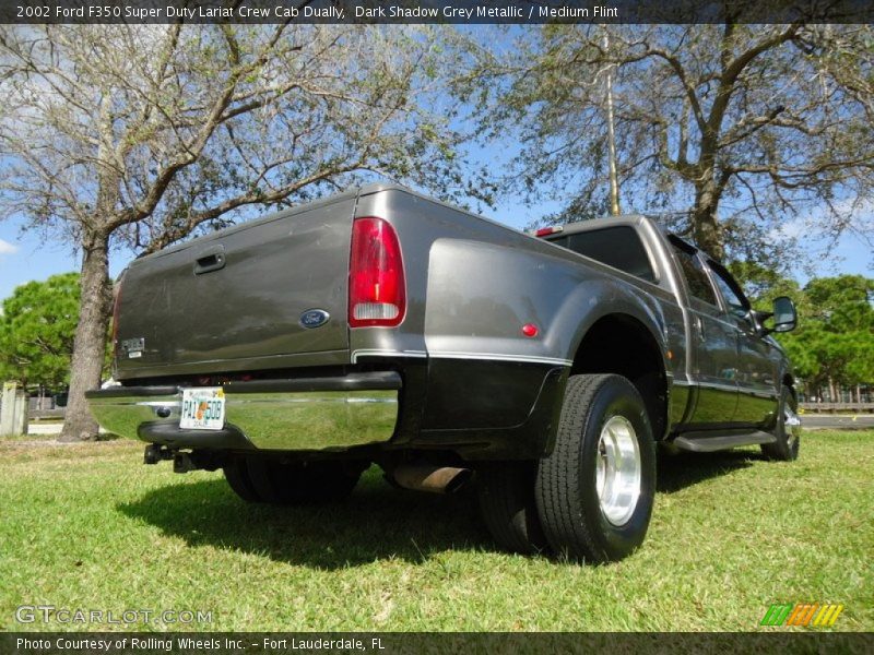 Dark Shadow Grey Metallic / Medium Flint 2002 Ford F350 Super Duty Lariat Crew Cab Dually