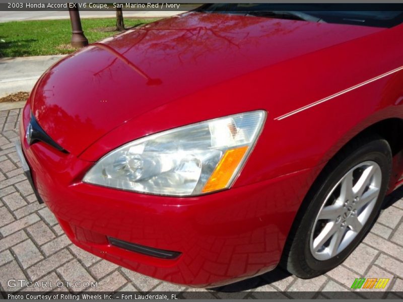 San Marino Red / Ivory 2003 Honda Accord EX V6 Coupe