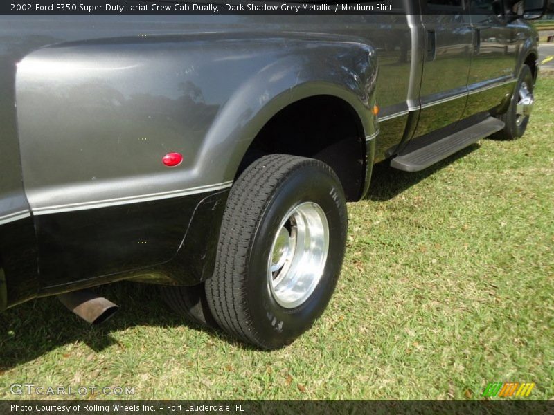 Dark Shadow Grey Metallic / Medium Flint 2002 Ford F350 Super Duty Lariat Crew Cab Dually