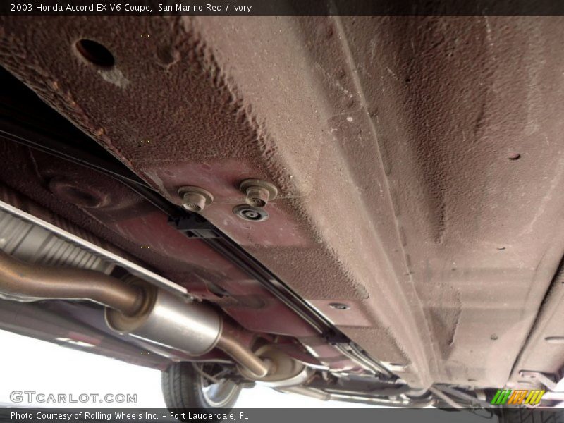 Undercarriage of 2003 Accord EX V6 Coupe