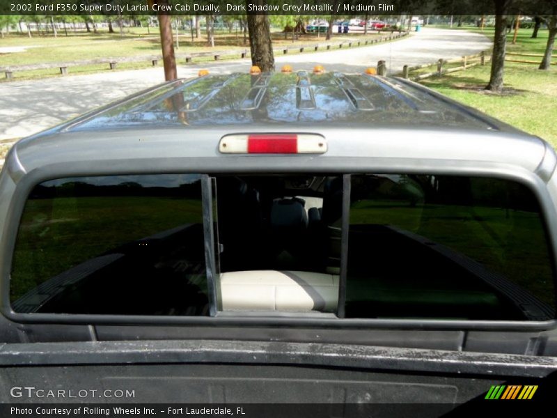 Dark Shadow Grey Metallic / Medium Flint 2002 Ford F350 Super Duty Lariat Crew Cab Dually