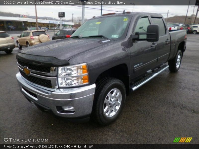 Taupe Grey Metallic / Ebony 2011 Chevrolet Silverado 2500HD LTZ Crew Cab 4x4