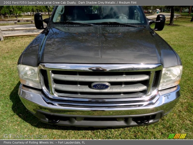 Dark Shadow Grey Metallic / Medium Flint 2002 Ford F350 Super Duty Lariat Crew Cab Dually
