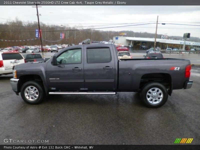 Taupe Grey Metallic / Ebony 2011 Chevrolet Silverado 2500HD LTZ Crew Cab 4x4