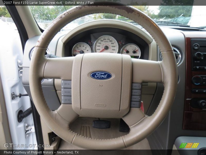 Oxford White / Tan 2007 Ford F150 Lariat SuperCrew 4x4