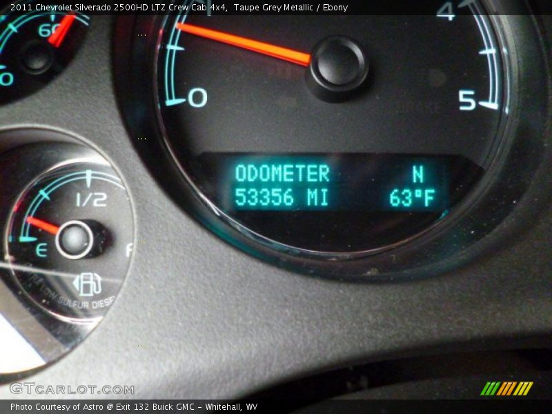 Taupe Grey Metallic / Ebony 2011 Chevrolet Silverado 2500HD LTZ Crew Cab 4x4