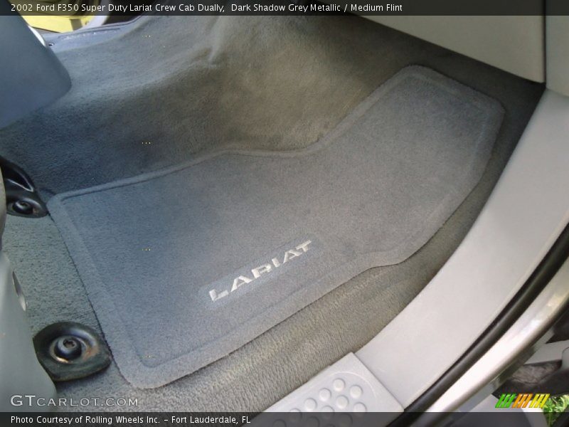 Dark Shadow Grey Metallic / Medium Flint 2002 Ford F350 Super Duty Lariat Crew Cab Dually