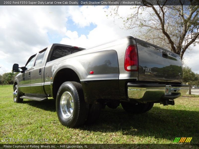 Dark Shadow Grey Metallic / Medium Flint 2002 Ford F350 Super Duty Lariat Crew Cab Dually
