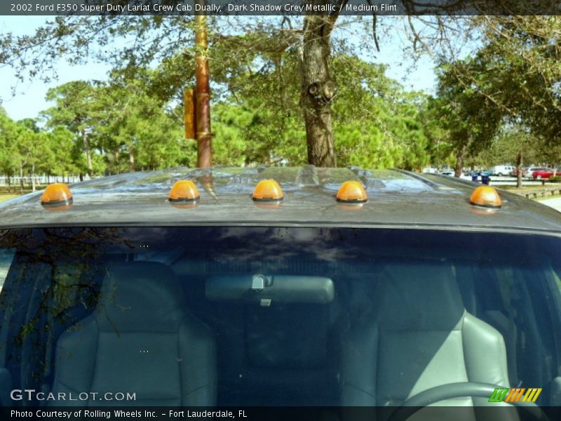 Dark Shadow Grey Metallic / Medium Flint 2002 Ford F350 Super Duty Lariat Crew Cab Dually