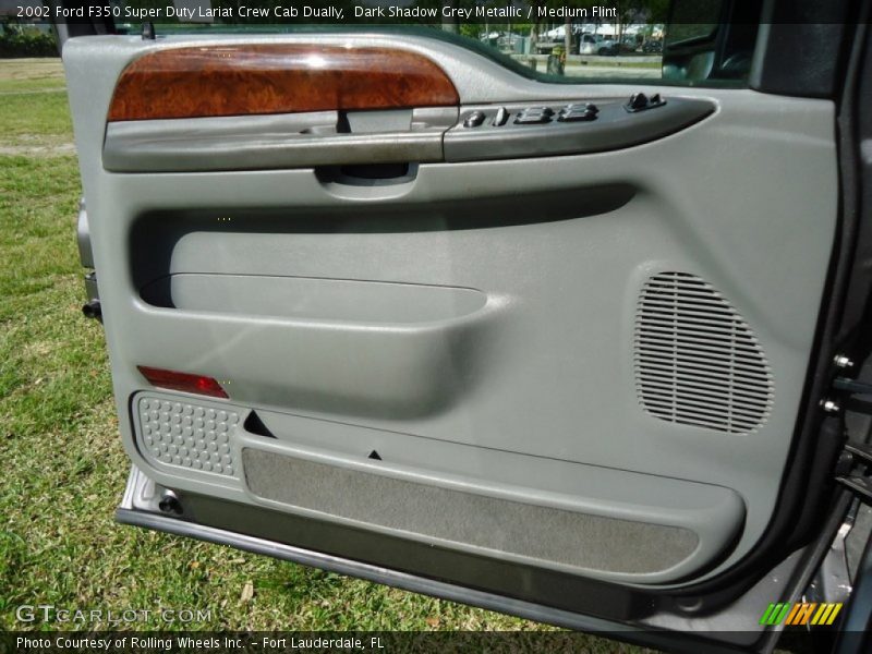 Dark Shadow Grey Metallic / Medium Flint 2002 Ford F350 Super Duty Lariat Crew Cab Dually