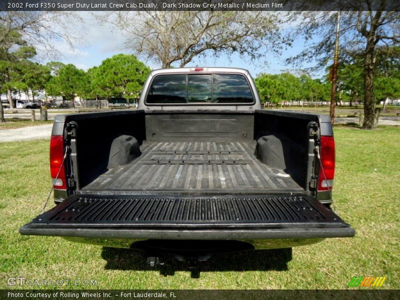 Dark Shadow Grey Metallic / Medium Flint 2002 Ford F350 Super Duty Lariat Crew Cab Dually