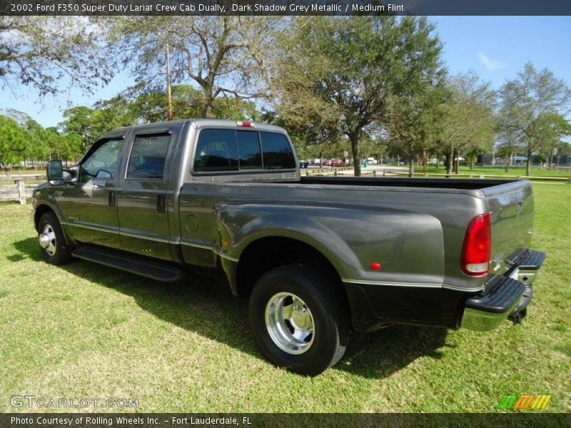 Dark Shadow Grey Metallic / Medium Flint 2002 Ford F350 Super Duty Lariat Crew Cab Dually