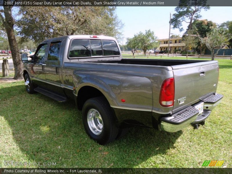 Dark Shadow Grey Metallic / Medium Flint 2002 Ford F350 Super Duty Lariat Crew Cab Dually