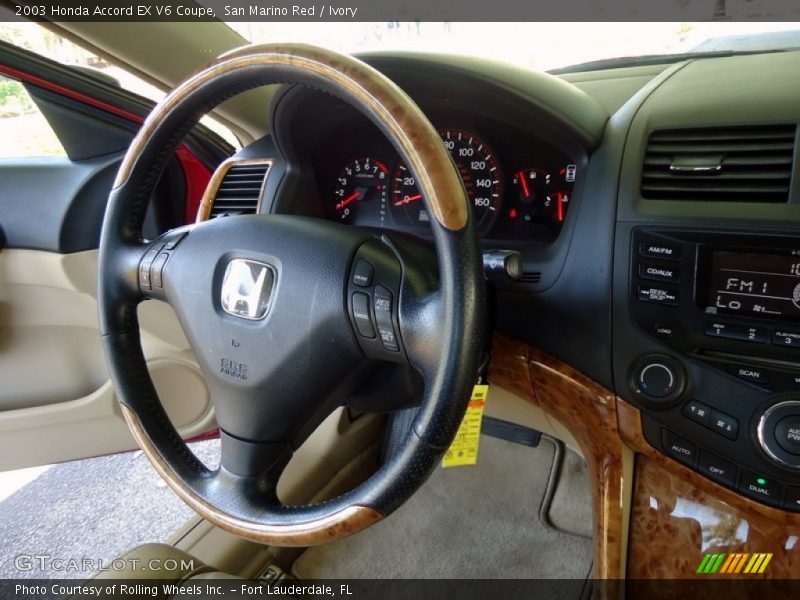 San Marino Red / Ivory 2003 Honda Accord EX V6 Coupe