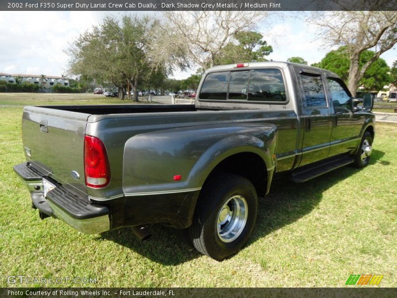Dark Shadow Grey Metallic / Medium Flint 2002 Ford F350 Super Duty Lariat Crew Cab Dually