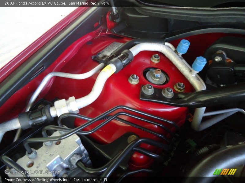 San Marino Red / Ivory 2003 Honda Accord EX V6 Coupe